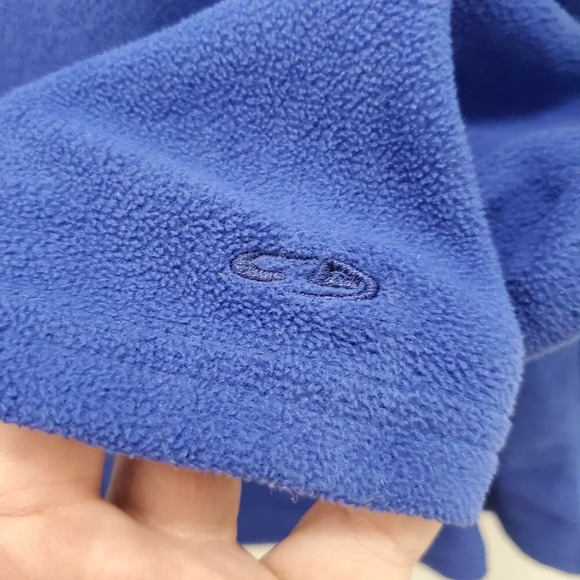 C9 by Champion Women's Blue 1/4 Zip Mock Neck Long Sleeve Fleece Pullover Size M - Picture 3 of 7